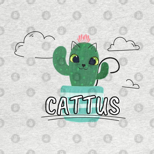 Cat Cactus Cattus by EACreaTeeve